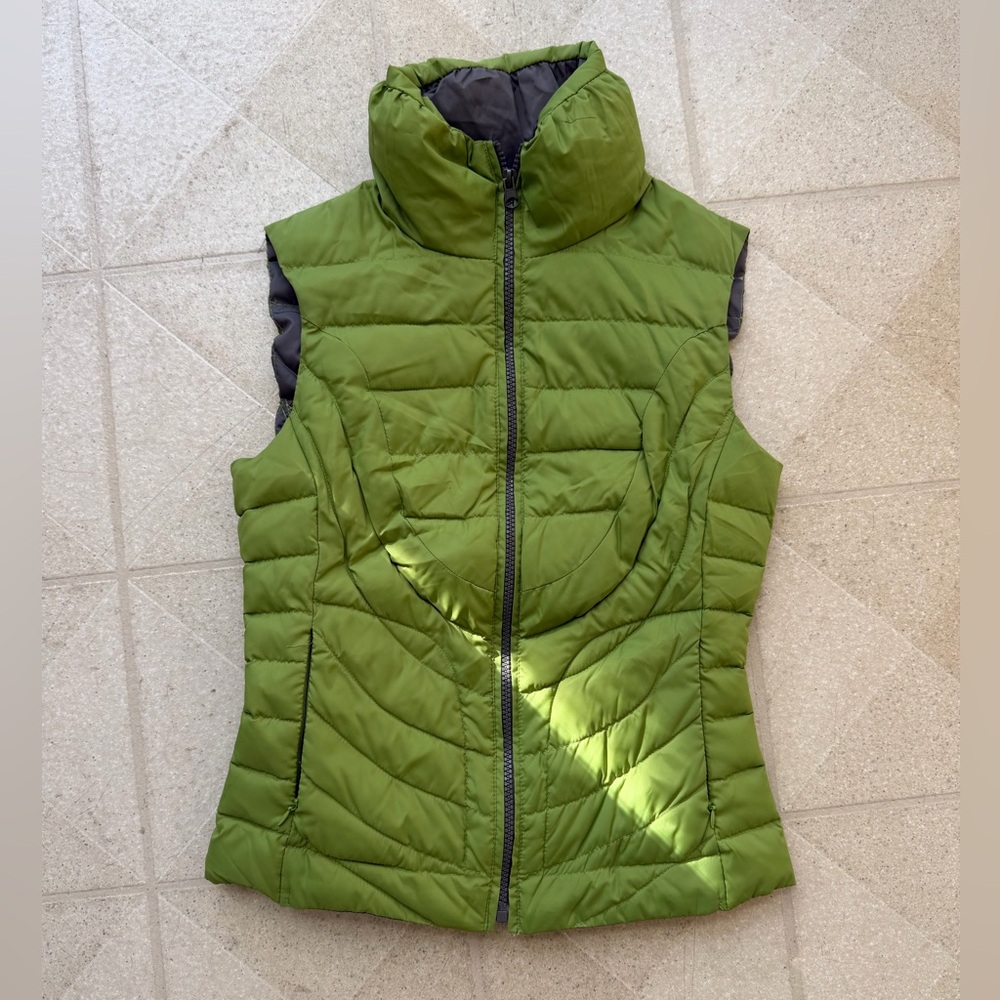 Blanc Noir Olive Vest (Down, Feather) XS